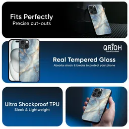 QRIOH Abstract Printed iPhone 12 Pro Back Case Mobile Accessories image 5