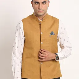 Turtle Woven Nehru Jacket-picture-10