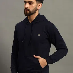 HUSHBUCKS Men Cotton Hooded Sweatshirt image 5