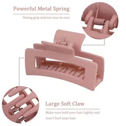 DOCTOR HEALTH SUPER SOFT Women Set Of 5 Matt Finished Claw Clip image 2