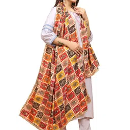 Kemza Ethnic Motifs Printed Kalamkari Dupatta image 2