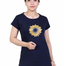 Varenyam Women Typography Raw Edge T-shirt-image-24