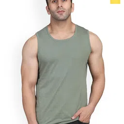 SLOWLORIS Pack Of 2 Round Neck Bio-Wash Gym Vests-picture-40