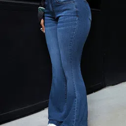 ROBECULT COLLECTION Women Bootilicious Bootcut High-Rise Light Fade Stretchable Jeans image 5