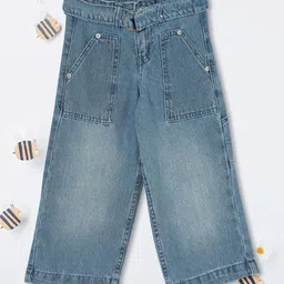 max Girls Regular Fit Mid-Rise Cotton Jeans Comes with a belt-picture-45