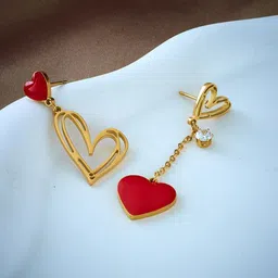 BLACKBOX Gold-Plated CZ Studded Heart Charm Jewellery Set-picture-20