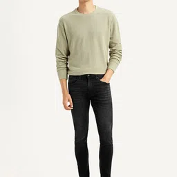 Levis Men Classic Skinny Fit Mid-Rise Light Fade Stretchable Jeans-picture-11