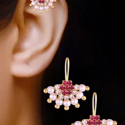 VIVASTRI Women Gold-Plated Alloy Earrings-picture-12
