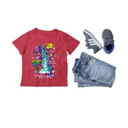 TeeSlix Unisex Red Tshirts image 4