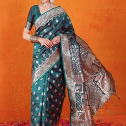 Sangria Woven Design Banarasi Saree-picture-30