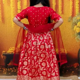 BownBee Girls Ready to Wear Lehenga & Blouse With Dupatta image 5