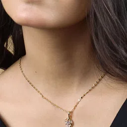 GARNISHA Women Gold-Plated Angle Wings Chain Pendant Set-picture-12