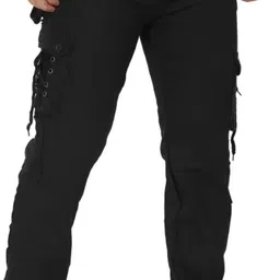 COMFITS Men Regular Fit Mid-Rise Classic Cargos Trousers image 3