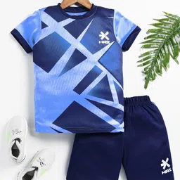 HRX by Hrithik Roshan Boys Printed T-shirt with Shorts-picture-15
