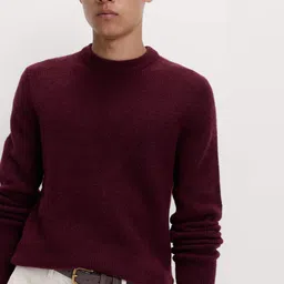 Marks & Spencer Men Ribbed Crew Neck Pullover-picture-10