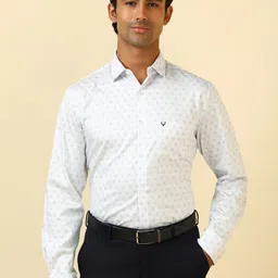 Allen Solly Slim Fit Floral Printed Pure Cotton Formal Shirt-picture-40