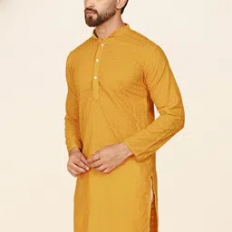 Anouk Men Cotton Straight Kurtas image 2
