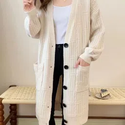 LULU & SKY Women Longline Cardigan Sweaters-picture-20