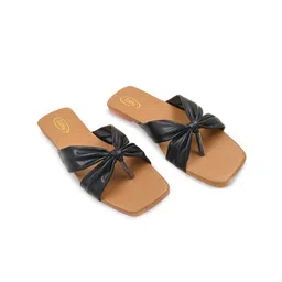 ZaHu Women Open Toe Flats with Laser Cuts-image-17