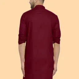 ANUJ FASHION Men Solid A-Line Kurtas image 2