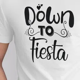 Seekbuylove Typography Printed Bio Finish Cotton T-shirt image 2