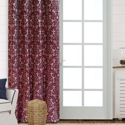 Saral Home Maroon & White Floral Room Darkening Long Door Curtain-picture-20