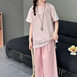 LULU & SKY Girls T-shirt with Palazzos-picture-39