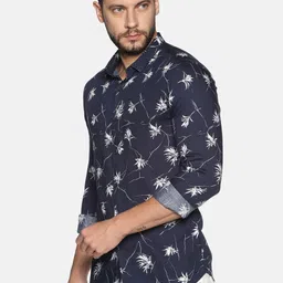SHOWOFFFF Men Classic Slim Fit Floral Printed Casual Shirt image 3