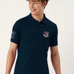 ADORATE Men Polo Collar Pockets T-shirt-image-3