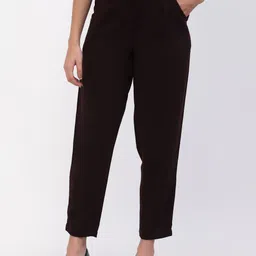 DELIS Women Slim Fit Easy Wash Trousers-image-54