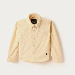 Blue Giraffe Boys Textured Spread Collar Long Sleeves Pure Cotton Casual Shirt-picture-21