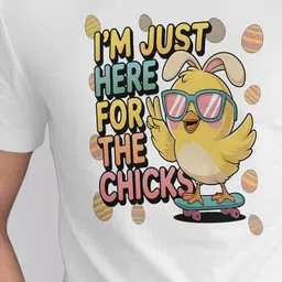 Seekbuylove Men White Printed Round Neck Short Sleeves Cotton Causal T-shirt image 4