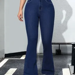 ADBUCKS Women Bootcut High-Rise Stretchable Jeans image 2