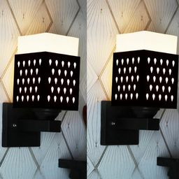 Gojeeva Black Wood Square Wall Lamps-picture-37