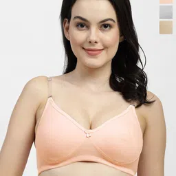 SHYAM SONS FLAIR Women Pack of 3 Full Coverage Non Padded Bra-picture-14