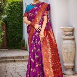Anouk Rustic Woven Design Banarasi Saree-picture-12