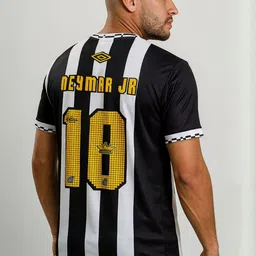 dostitch Men Neymar Striped Dri-FIT T-shirt image 3