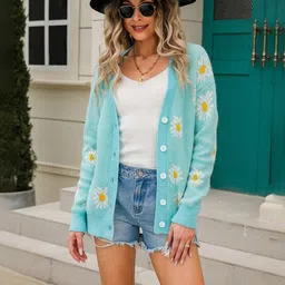 JC Mode Women Floral Printed Cardigan image 5