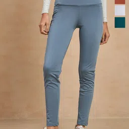 COLOR CAPITAL Women Pack of 4 Skin Fit Antimicrobial Tights-picture-40