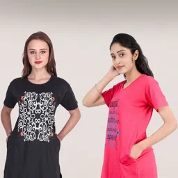 YOZZ BY Women Printed Pockets 1 T-shirt-picture-15