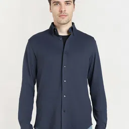 GANT Men Relaxed Fit Solid Button-Down Collar Casual Shirt-picture-11