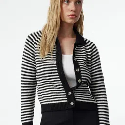 Trendyol Women Striped Printed Cardigan image 1