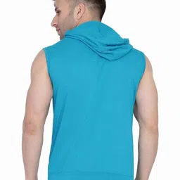 Blisstone Men Solid Hooded Cotton Sporty Jacket image 4