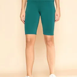 COLOR CAPITAL Women Pack Of 4 Antimicrobial Above Knee Cycling Tights image 5