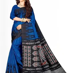 RIDDHIMAN FASHION Zari Sambalpuri Saree image 3