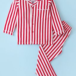 BLUSHES Unisex Kids Striped Shirt with Pyjamas-picture-8