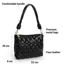 Mochi Structured Handheld Bag With Quilted image 4