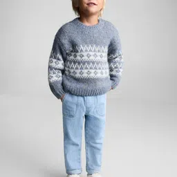 Mango Kids Boys Self Design Sweater-picture-31