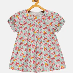 YOUNG BIRDS Girls Floral Printed Cotton Top-image-18