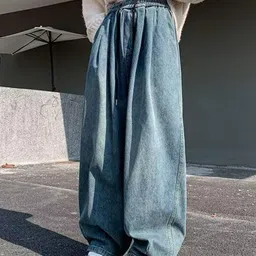 StyleCast Men Mid-Rise Baggy Clean Look Light Fade Jeans image 4